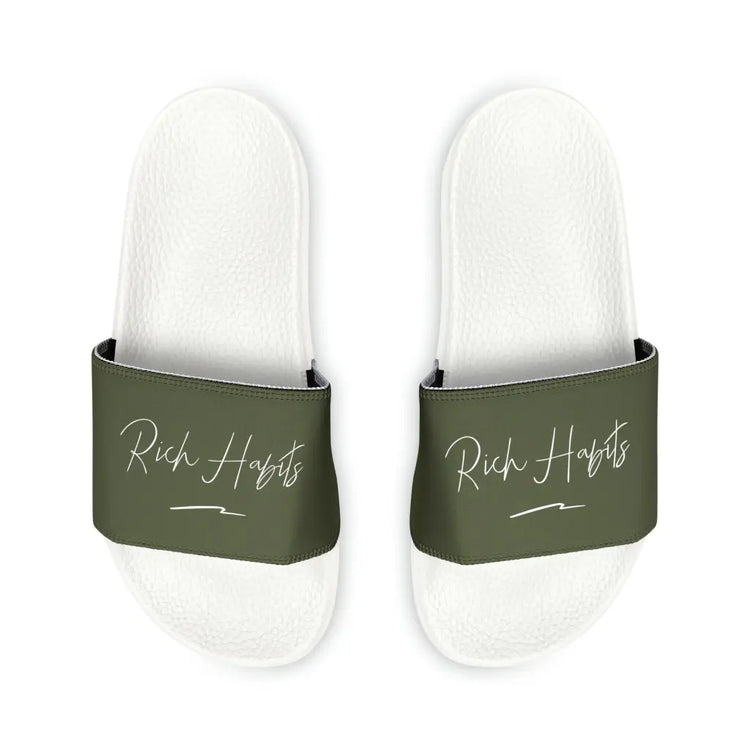 Green Youth PU Slide Sandals - Shoes