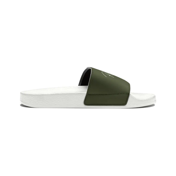 Green Youth PU Slide Sandals - Shoes