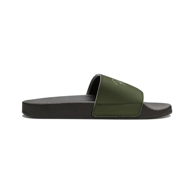 Green Youth PU Slide Sandals - Shoes