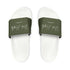 Green Youth PU Slide Sandals - White / Kid’s 13 - Shoes