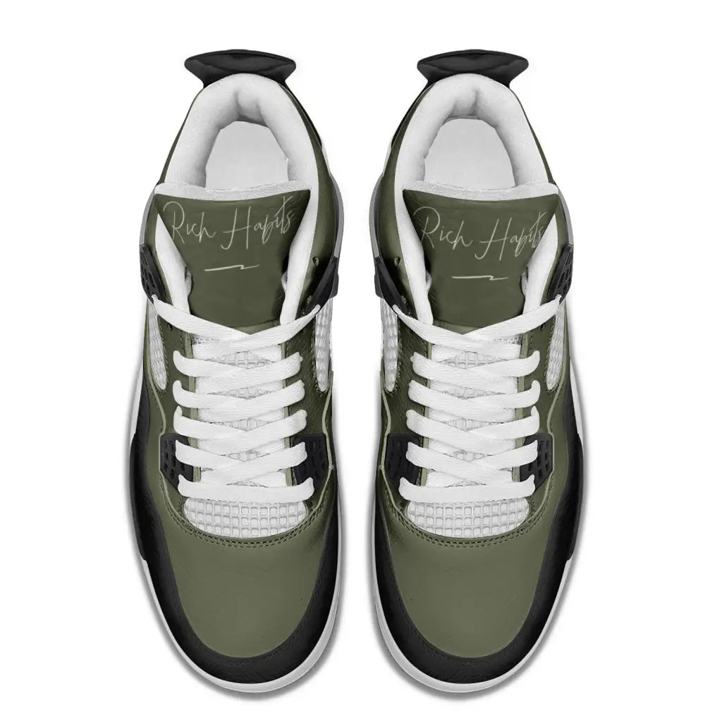 RH4 Green/Black Fashion Sneakers - Shoes