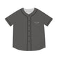 Grey Men’s Baseball Jersey - S / Black - All Over Prints