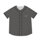 Grey Men’s Baseball Jersey - M / Black - All Over Prints