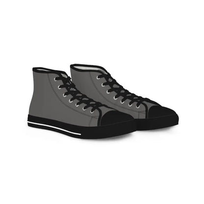 Grey Men’s High Top Sneakers - US 5 / Black sole - Shoes