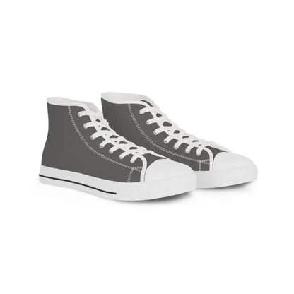 Grey Men’s High Top Sneakers - US 5 / White sole - Shoes