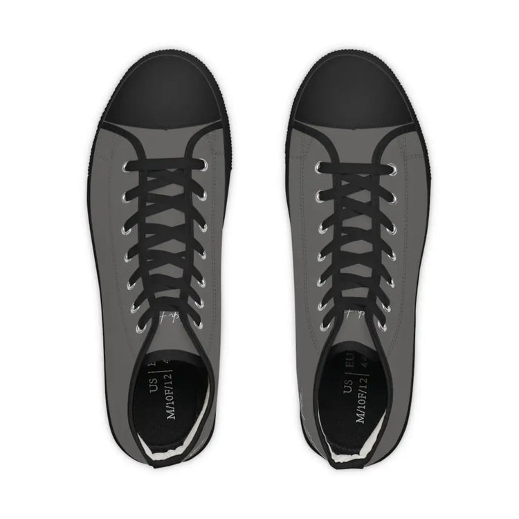 Grey Men’s High Top Sneakers - Shoes