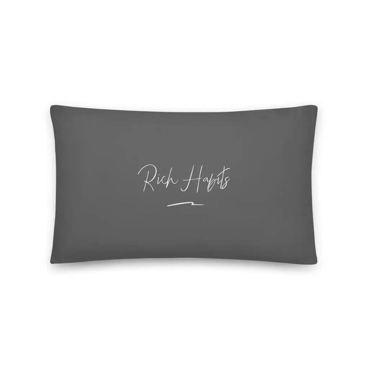 Grey Pillow - 20″×12″