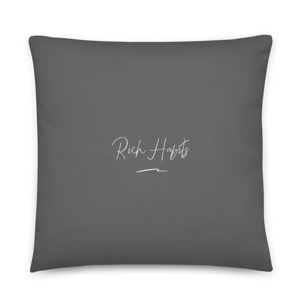 Grey Pillow - 22″×22″