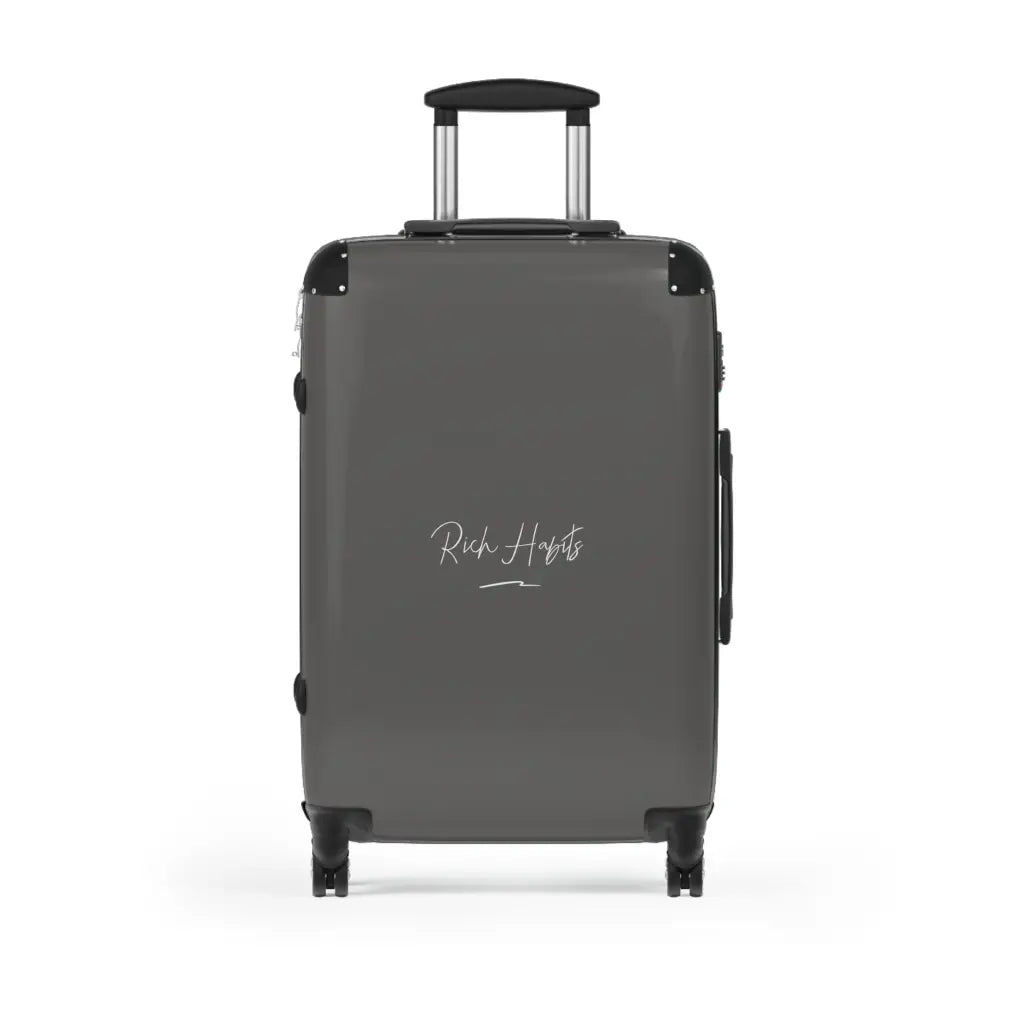 Grey Suitcase - Medium / Black - Bags