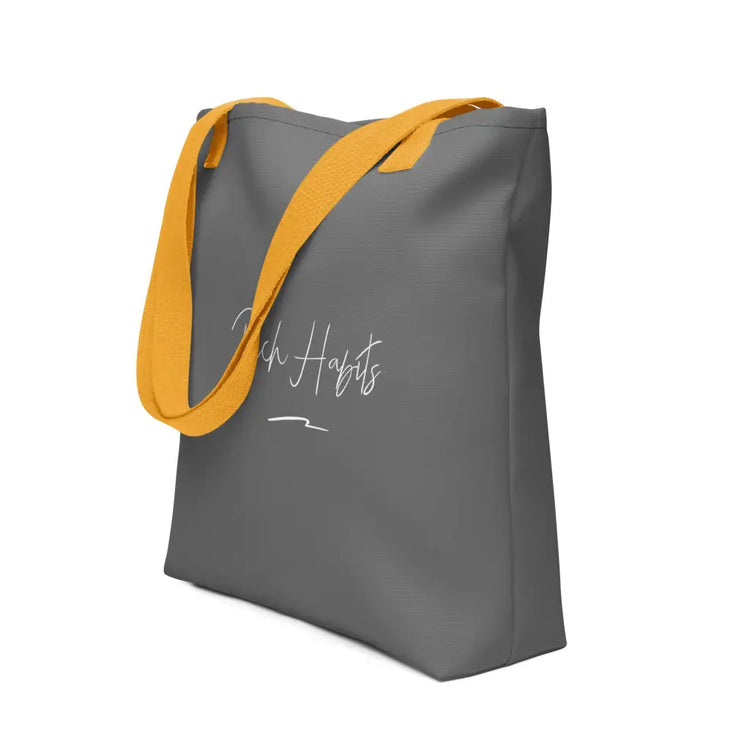 Grey Tote bag - Yellow