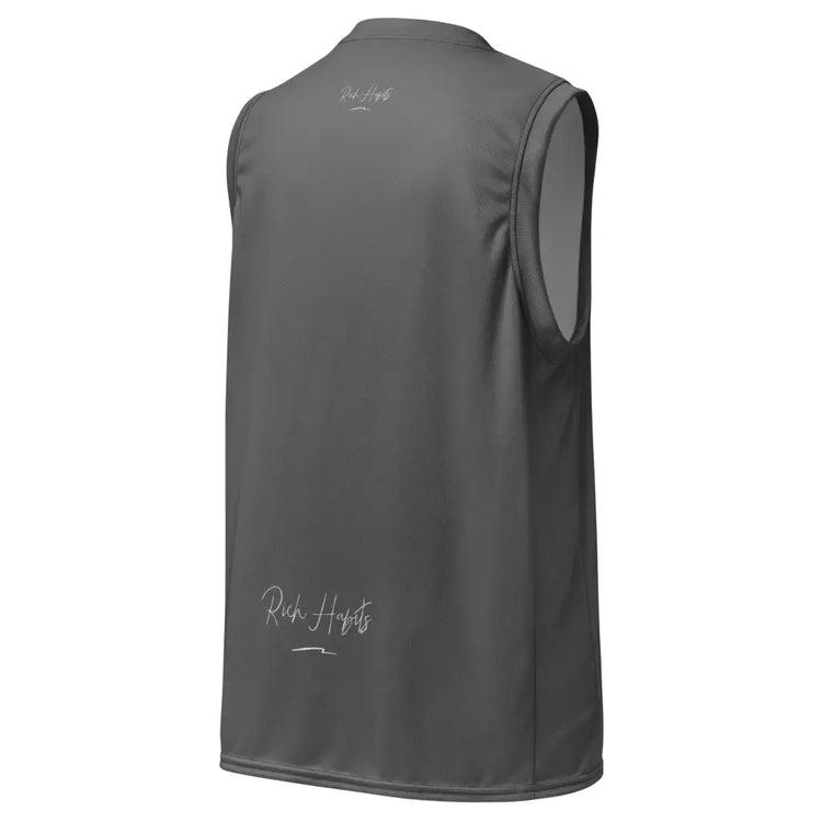 Grey unisex basketball jersey