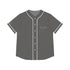 Grey Women’s Baseball Jersey - XS / Black - All Over Prints