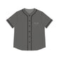 Grey Women’s Baseball Jersey - L / Black - All Over Prints