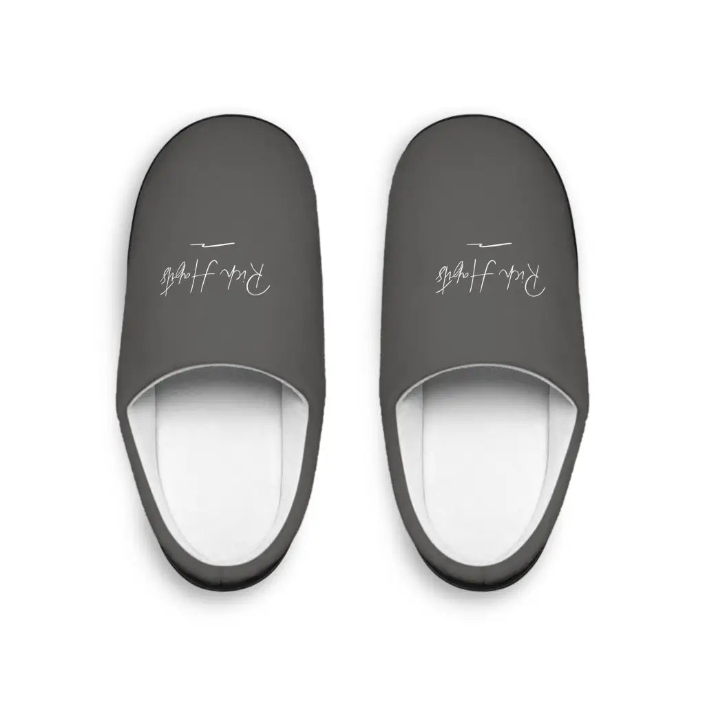 Grey Women’s Indoor Slippers - US 7 - 8 / Black sole - Shoes