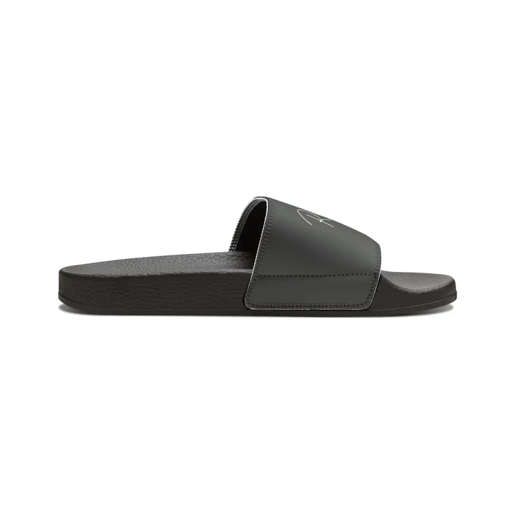 Grey Youth PU Slide Sandals - Shoes