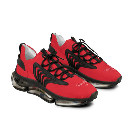 Red Men’s Mesh Sneakers - Black sole / US 5 - Shoes