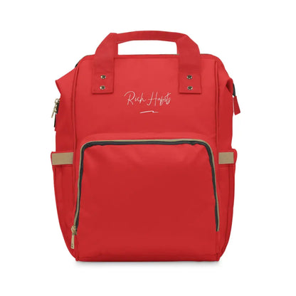 Red Multifunctional Diaper Backpack - 15.0 × 10.8 6.7’’ -