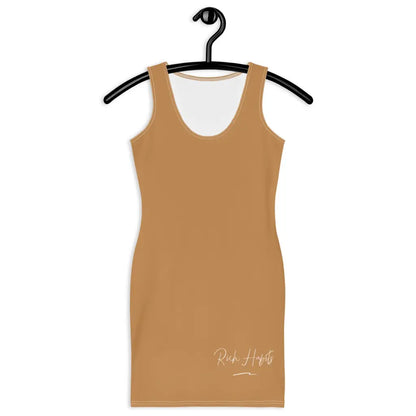 Nude Fitted Dress - XS