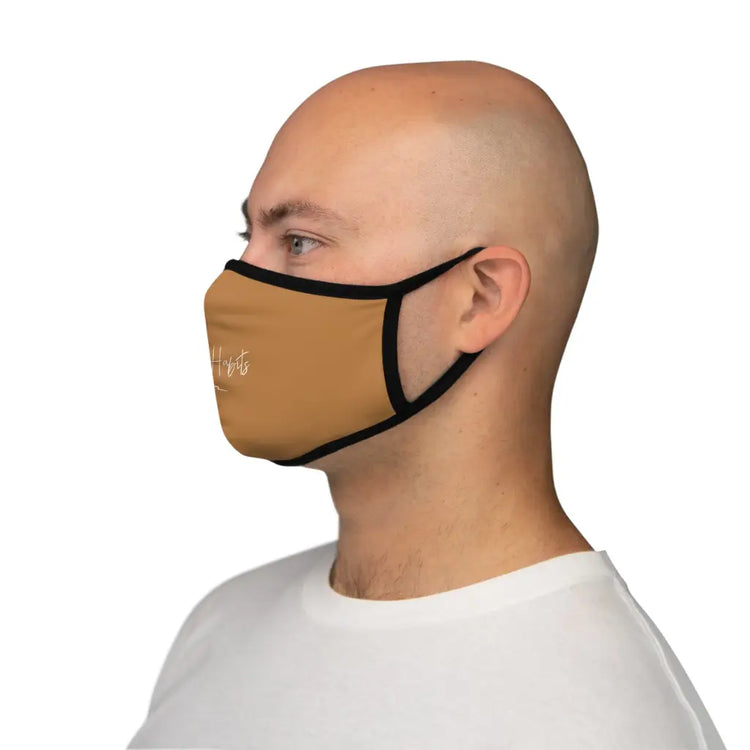 Nude Fitted Polyester Face Mask - One size - Accessories