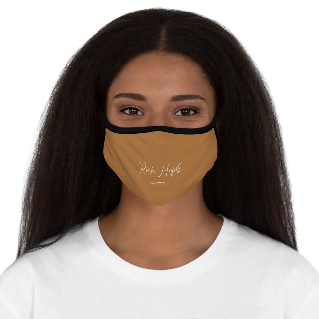 Nude Fitted Polyester Face Mask - One size - Accessories