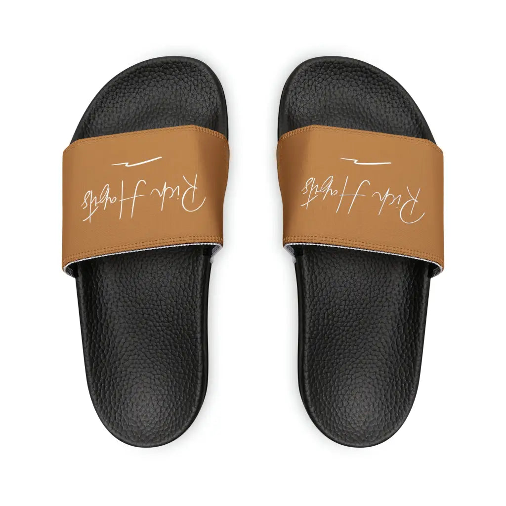 Nude Youth PU Slide Sandals - Black / Kid’s 13 - Shoes