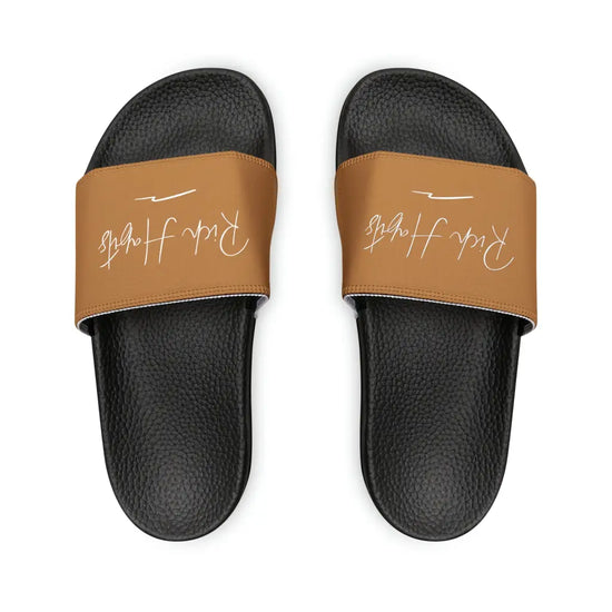 Nude Youth PU Slide Sandals - Black / Kid’s 13 - Shoes