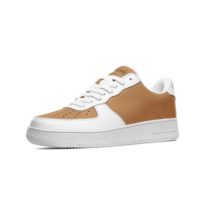 RH1 Nude/White Low Top Leather Sneakers - 3 Men / 4.5 Women