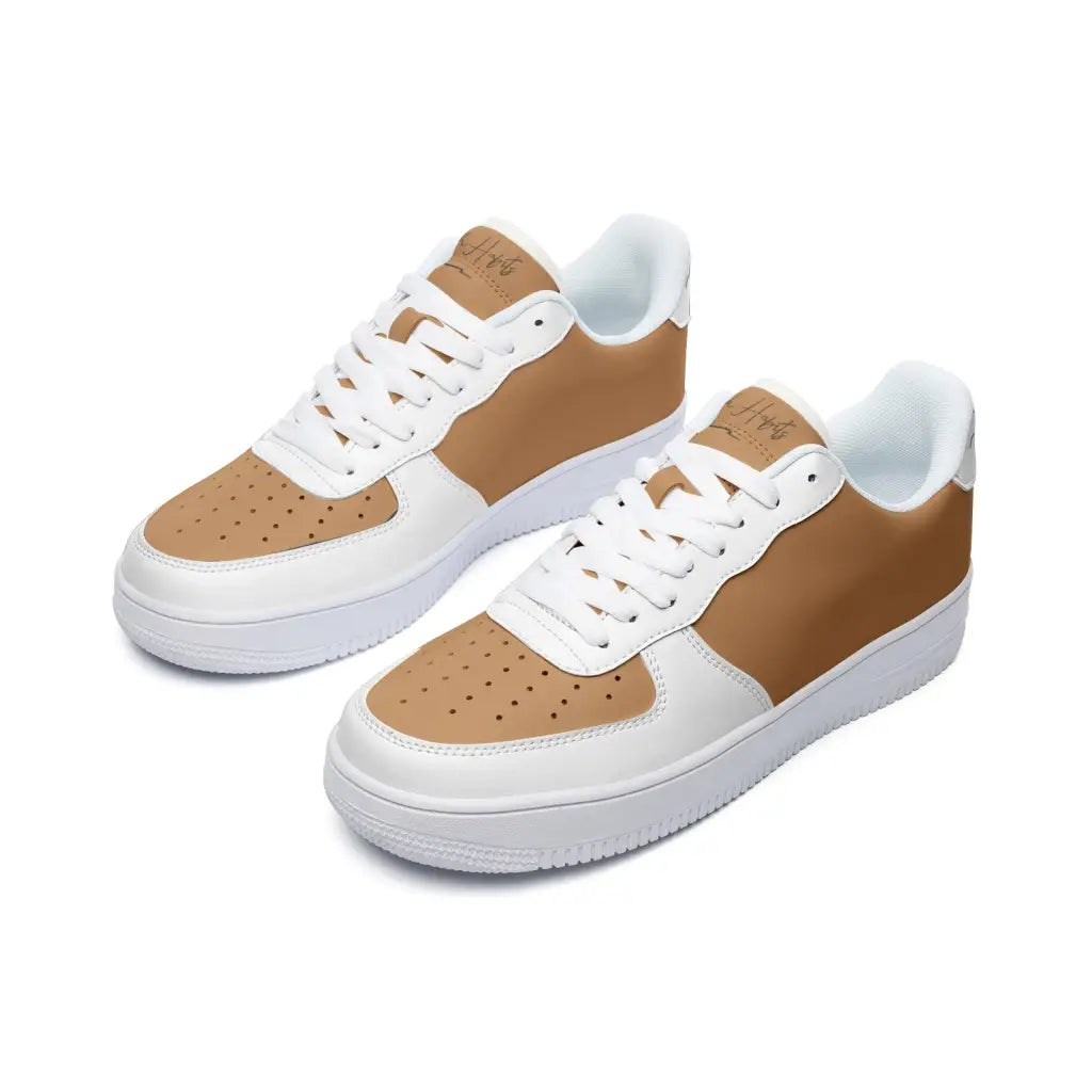 RH1 Nude/White Low Top Leather Sneakers - Shoes