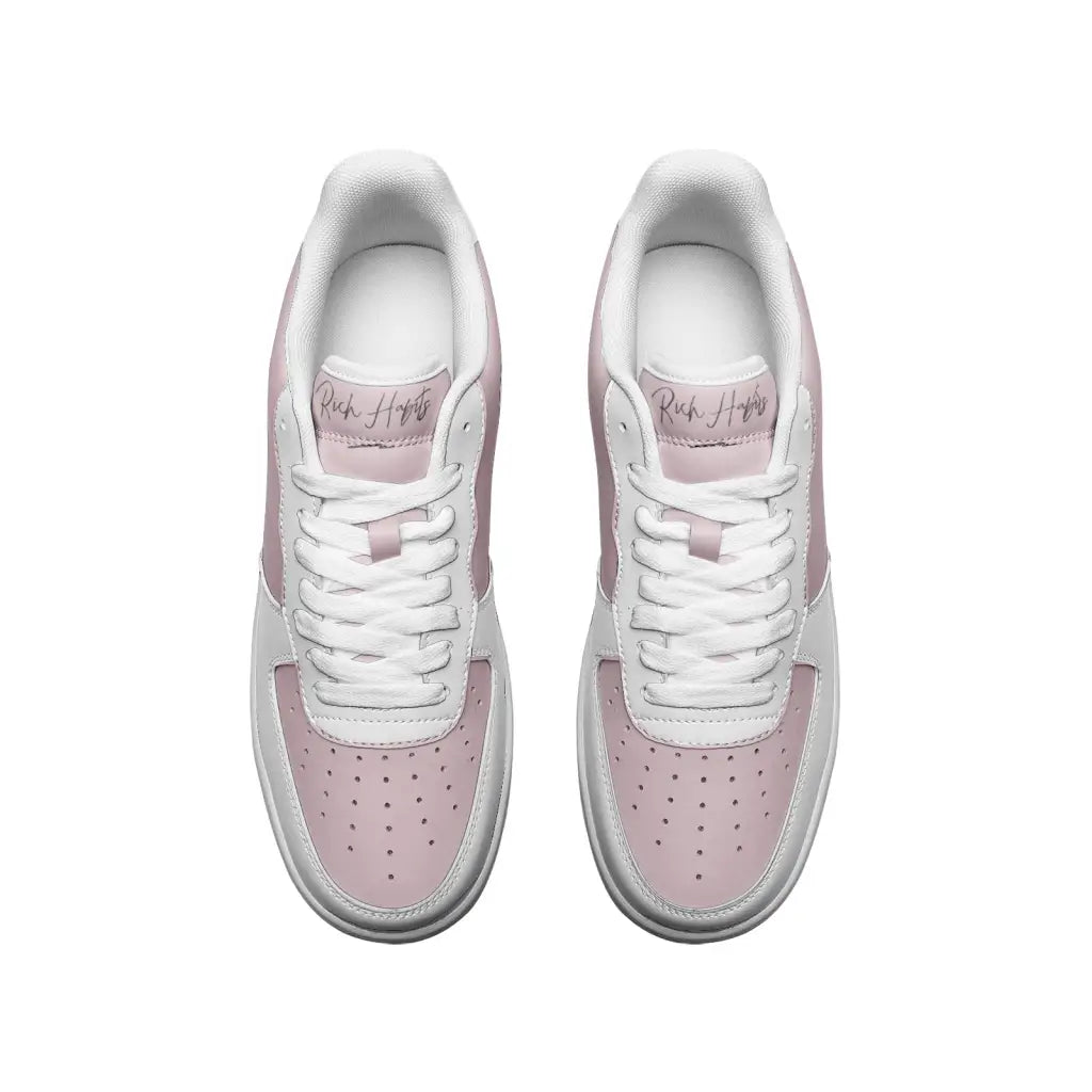 RH1 Nude/White Low Top Leather Sneakers - Shoes