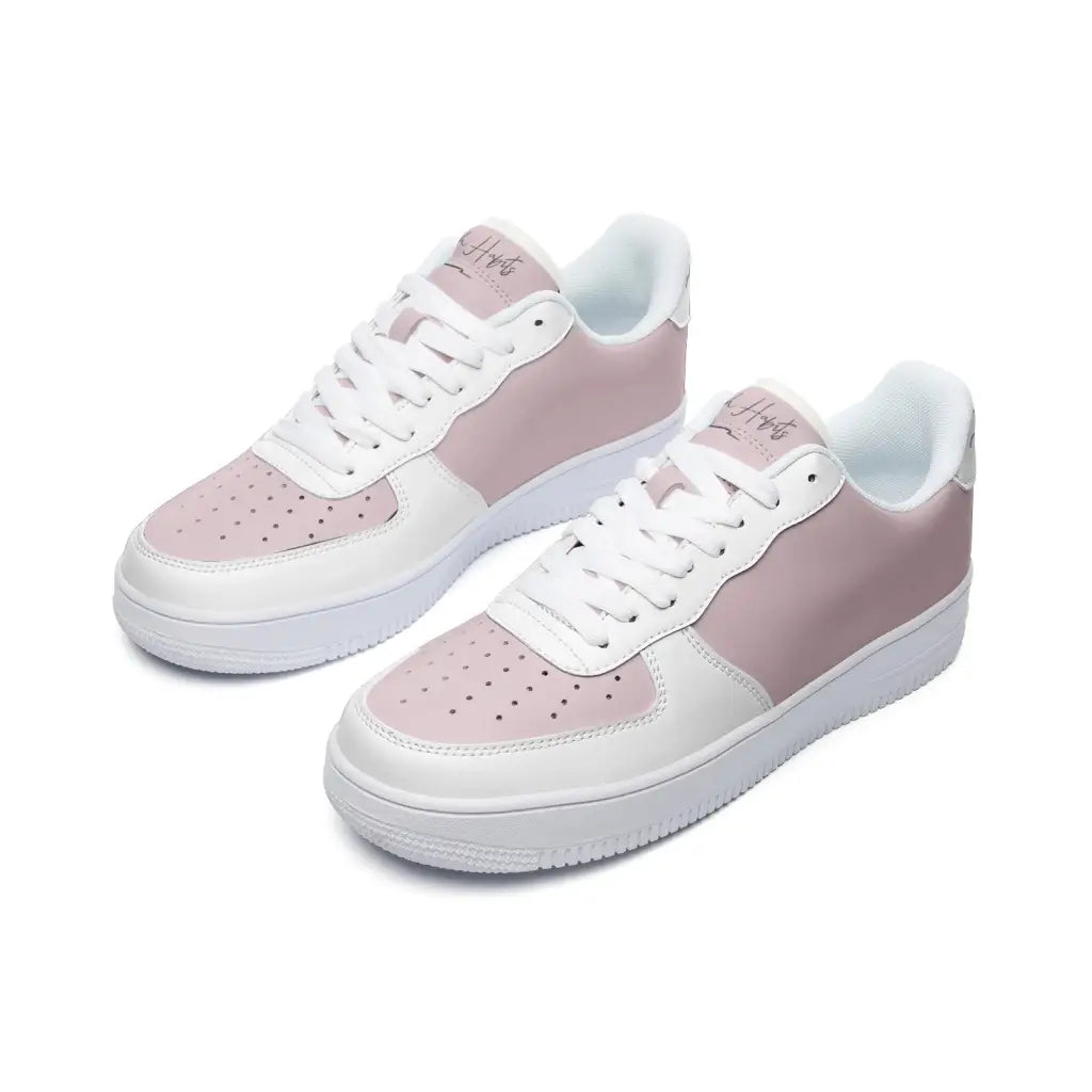 RH1 Nude/White Low Top Leather Sneakers - Shoes