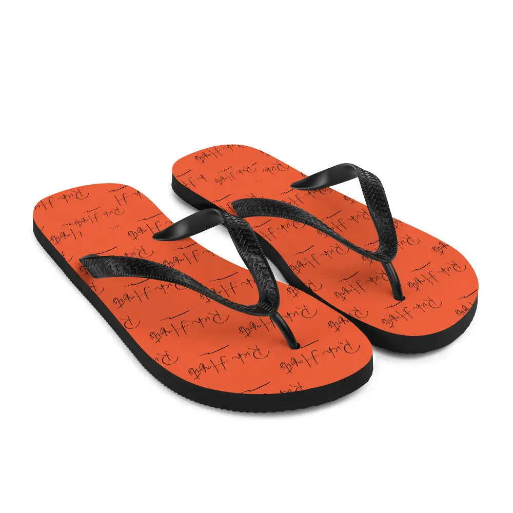 Orange Flip-Flops