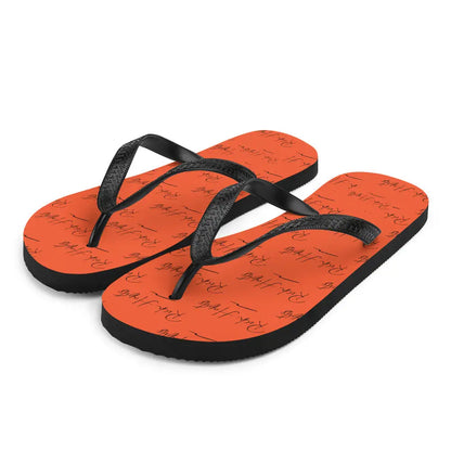 Orange Flip-Flops - S