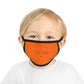 Orange Kid’s Face Mask - One size / Black stitching -