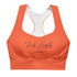 Orange Longline sports bra - XS