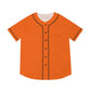 Orange Men’s Baseball Jersey - L / Black - All Over Prints