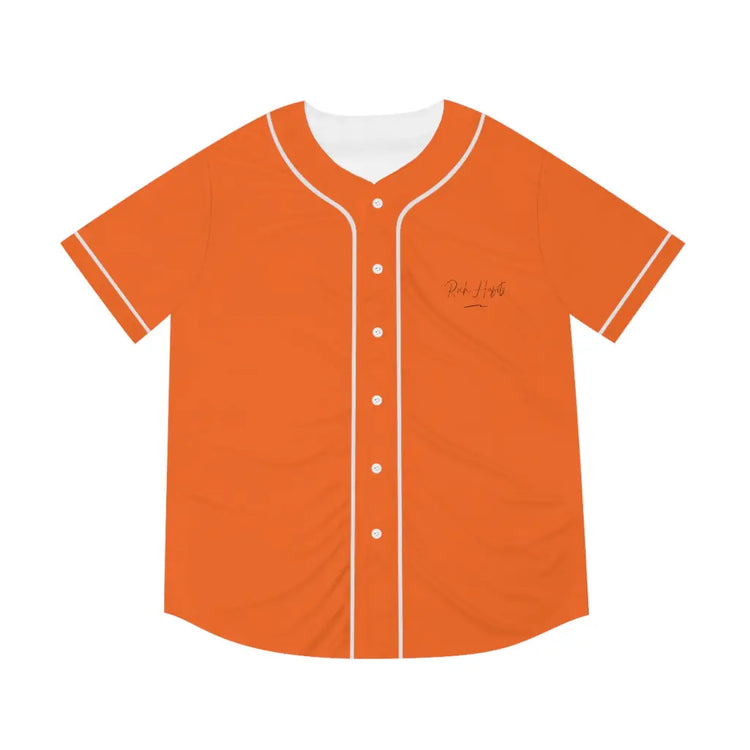 Orange Men’s Baseball Jersey - XS / Black - All Over Prints