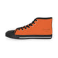 Orange Men’s High Top Sneakers - Shoes