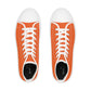 Orange Men’s High Top Sneakers - Shoes