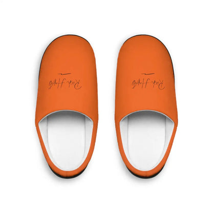 Orange Men’s Indoor Slippers - US 7 - 8 / Black sole - Shoes