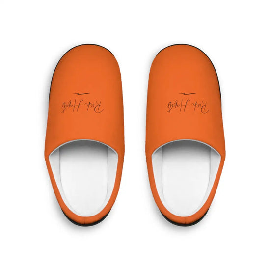 Orange Men’s Indoor Slippers - US 7 - 8 / Black sole - Shoes