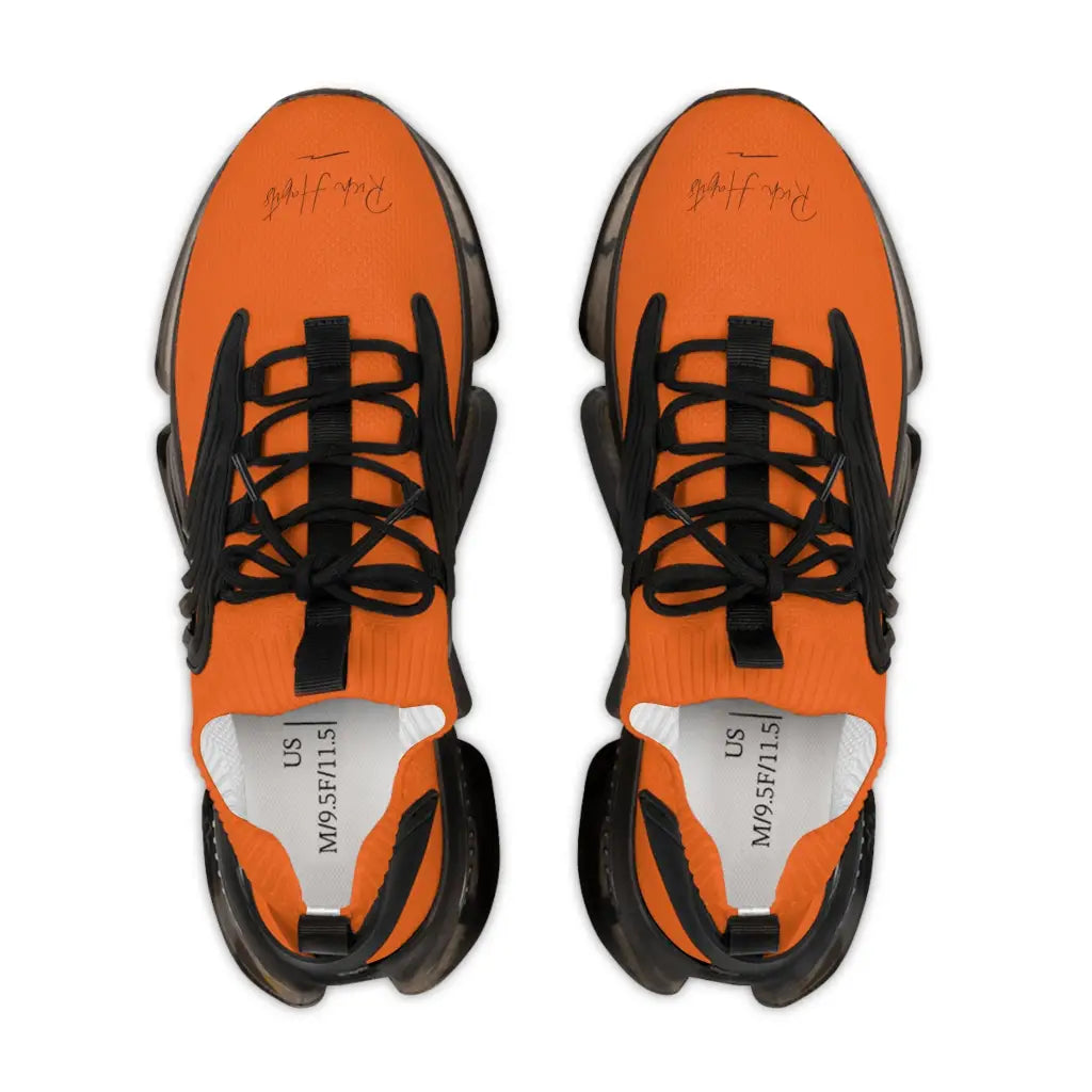 Orange Men’s Mesh Sneakers - Shoes