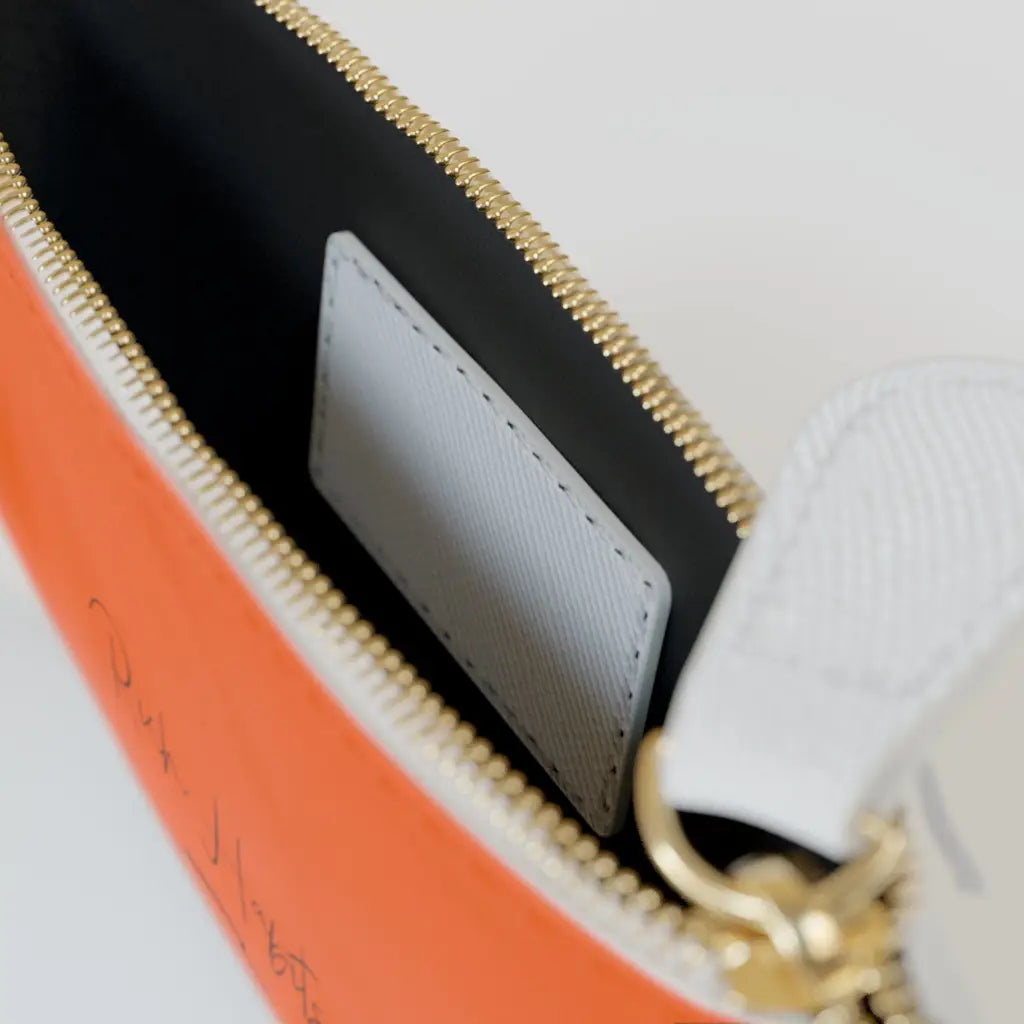 Orange Mini Clutch Bag - 6.3” x 4” / White - Bags