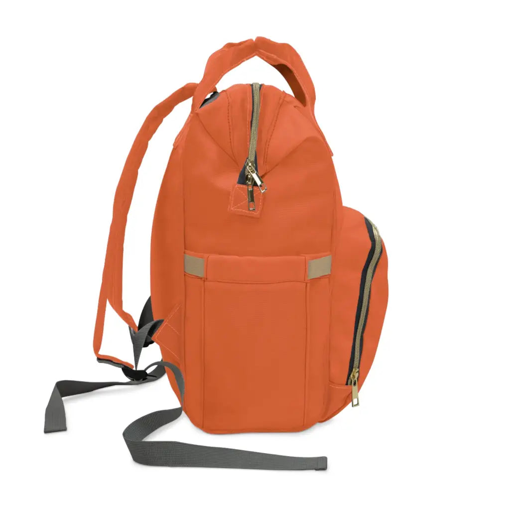 Orange Multifunctional Diaper Backpack - 15.0 × 10.8 6.7’’ -