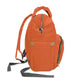 Orange Multifunctional Diaper Backpack - 15.0 × 10.8 6.7’’ -