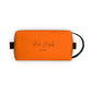 Orange Toiletry Bag - 7.5” x 4” 3.8” - Bags