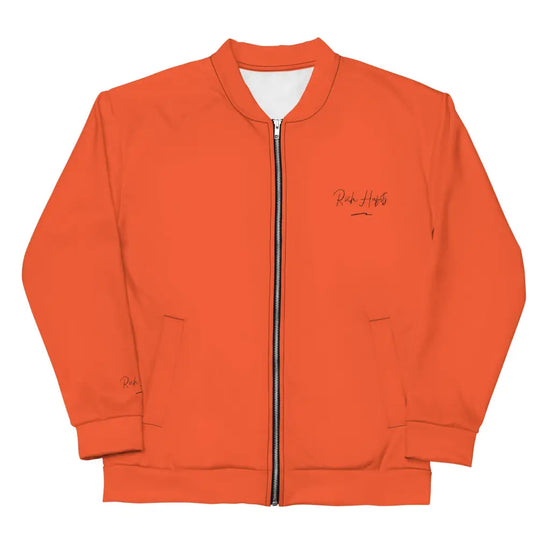 Orange Unisex Bomber Jacket - XS