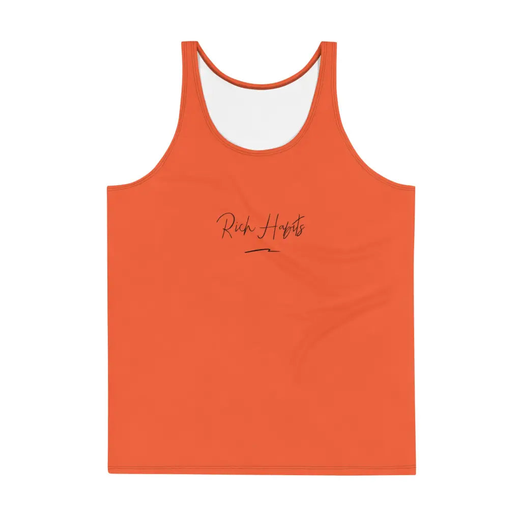 Orange Unisex Tank Top - XS