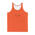 Orange Unisex Tank Top - XS