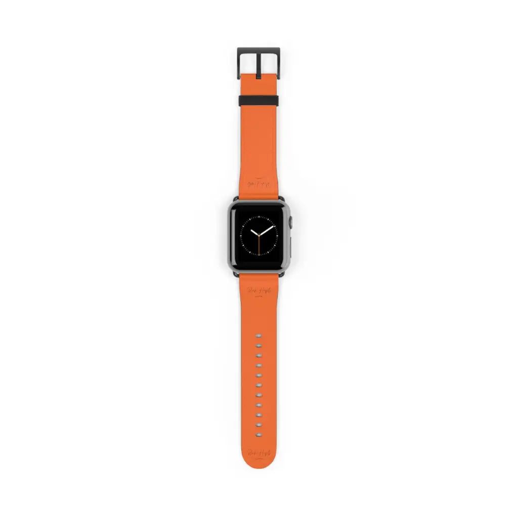 Orange Watch Band - 38 - 41 mm / Black Matte - Accessories