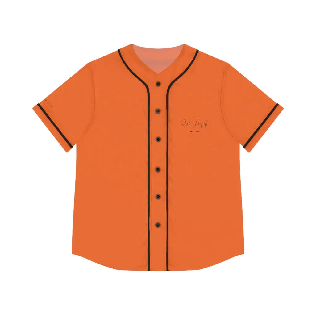 Orange Women’s Baseball Jersey - 2XL / Black - All Over